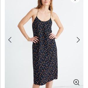 Madewell floral slip dress